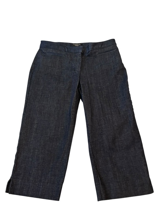 Talbots Denim - Talbots Dark Wash Cropped Wide-Leg Capri Jeans 2P